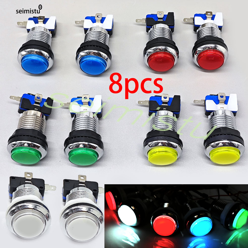 Arcade Button Pcb - 33mm Arcade Knop Push LED Licht