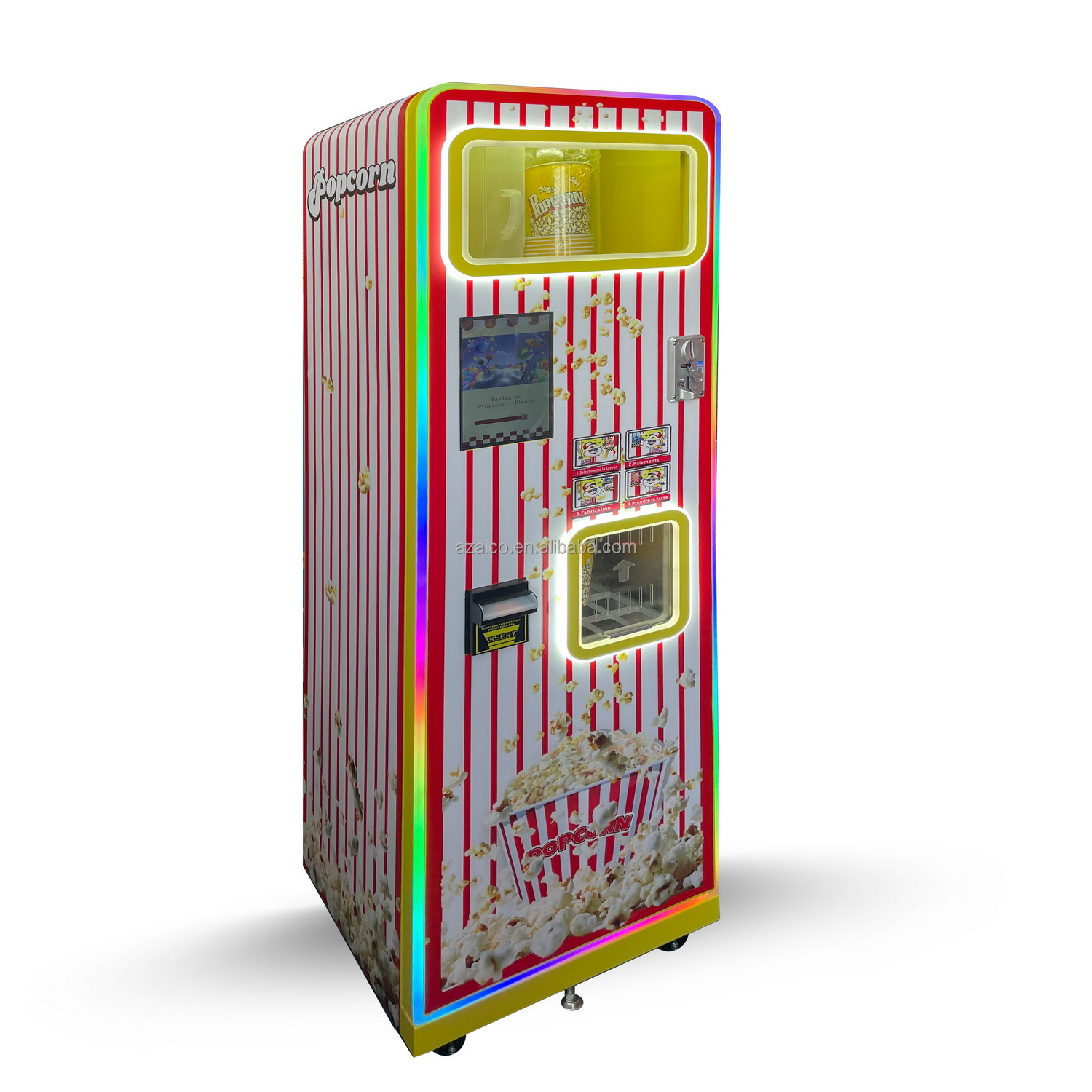 Popcorn Vending Machine - Twee smaken commerciële popcorn maken automaat