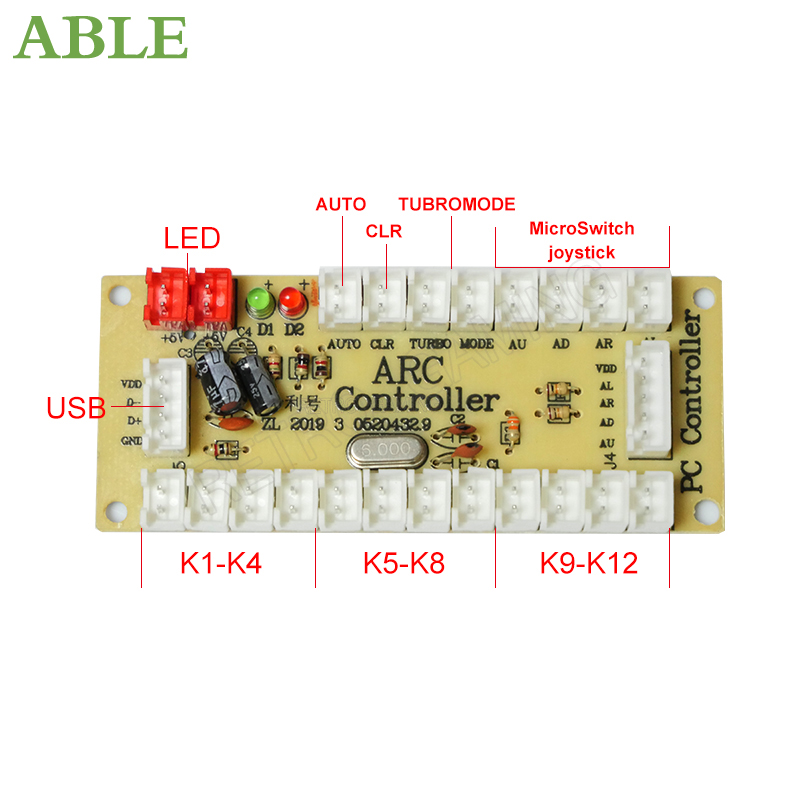 Arcade 2 Speler Nul Delay Kit  - Arcade Button Pcb recensie en prijs